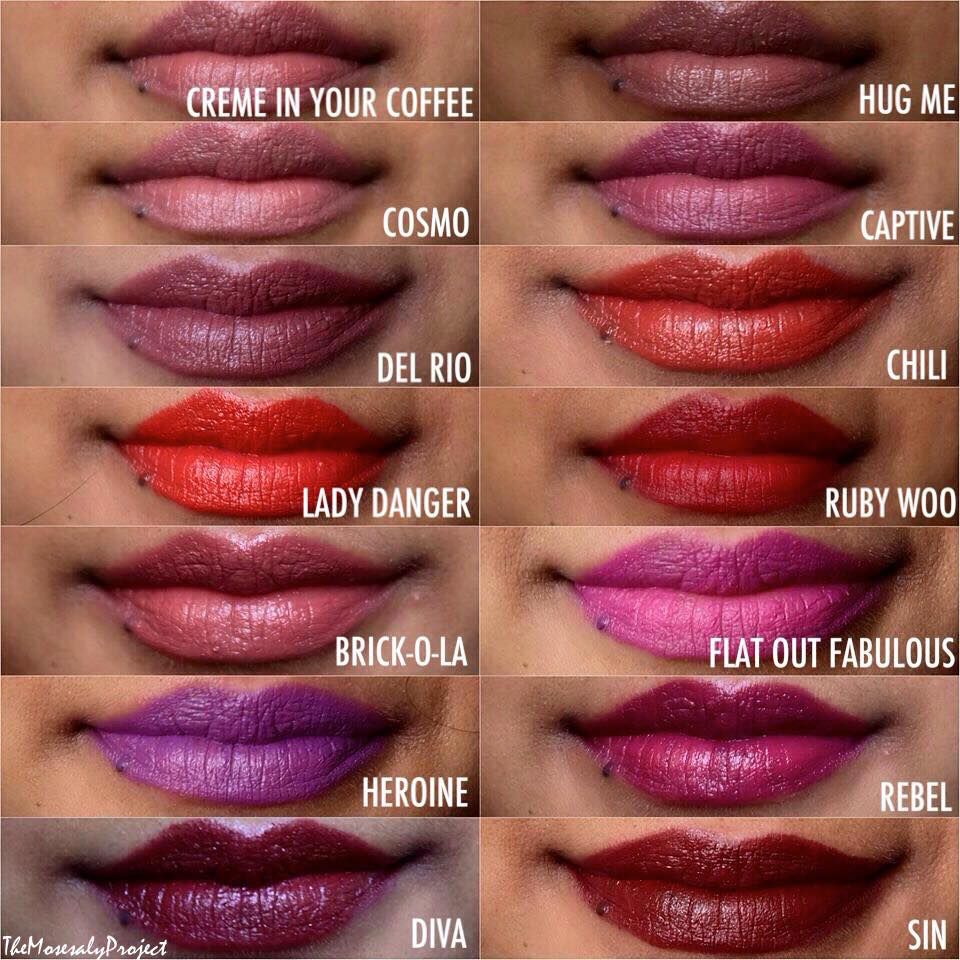 mac lipstick shades dark
